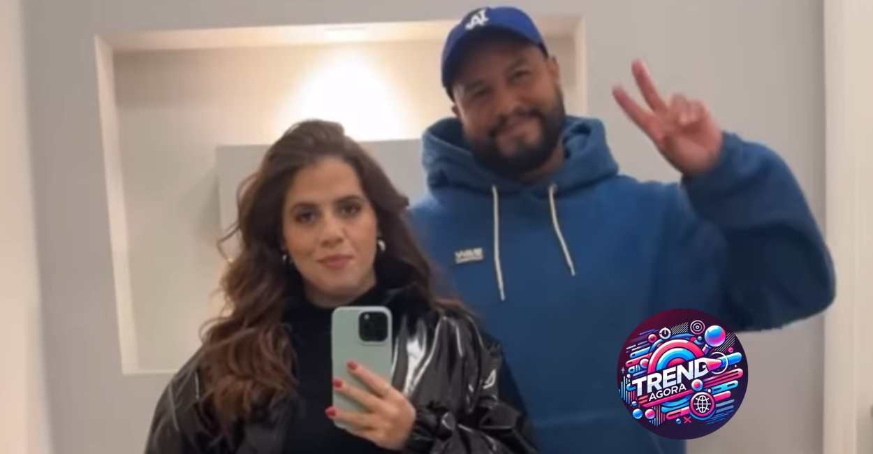 Tati Machado e esposo