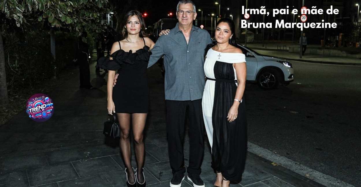 Irmã, pai e mãe de Bruna Marquezine
