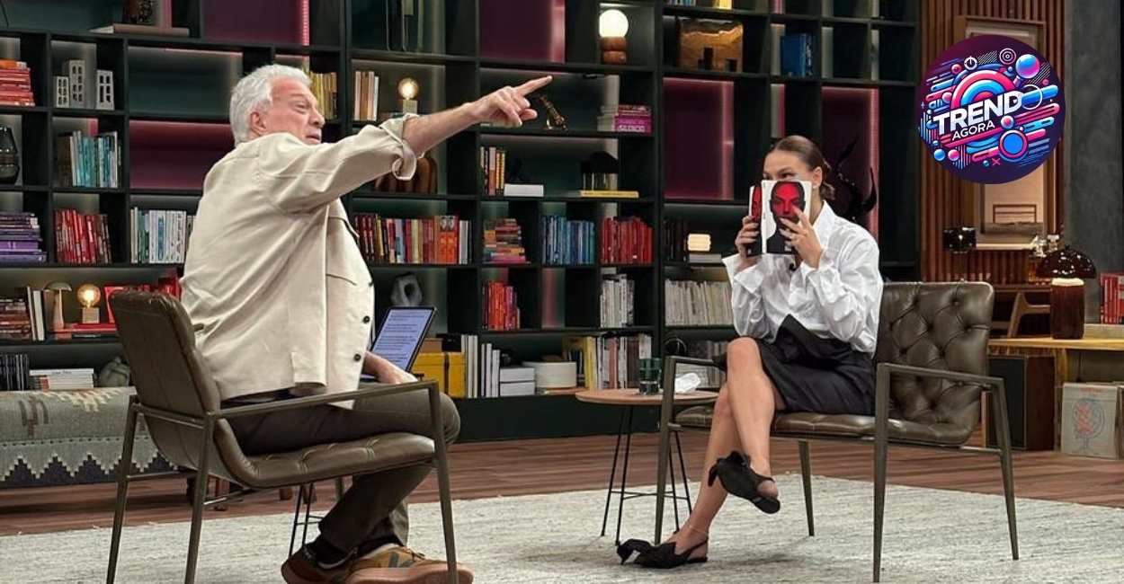 Pedro Bial e Ísis Valverde