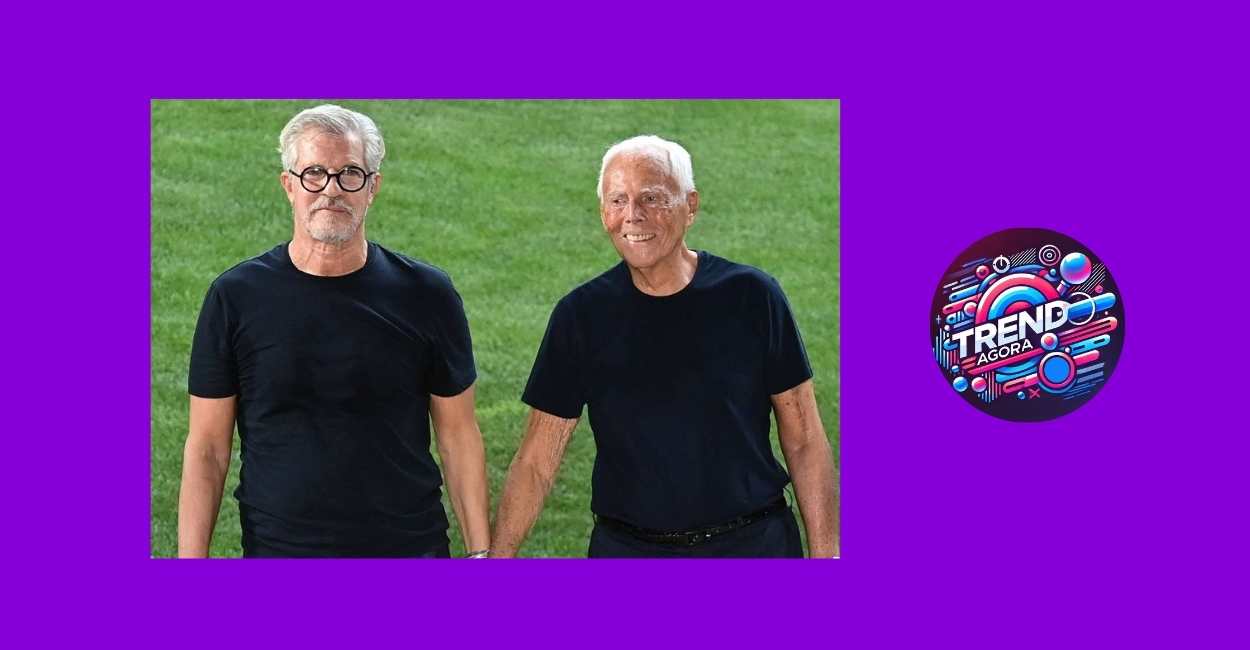 Giorgio Armani e companheiro