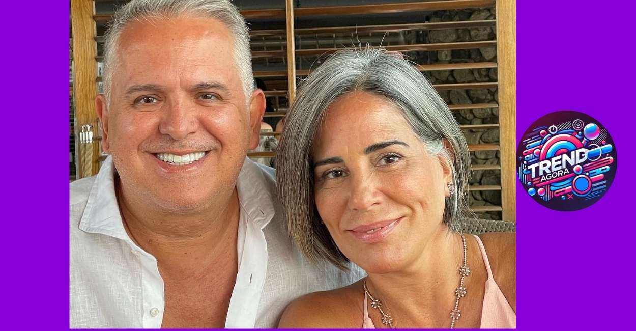 Glória Pires e marido