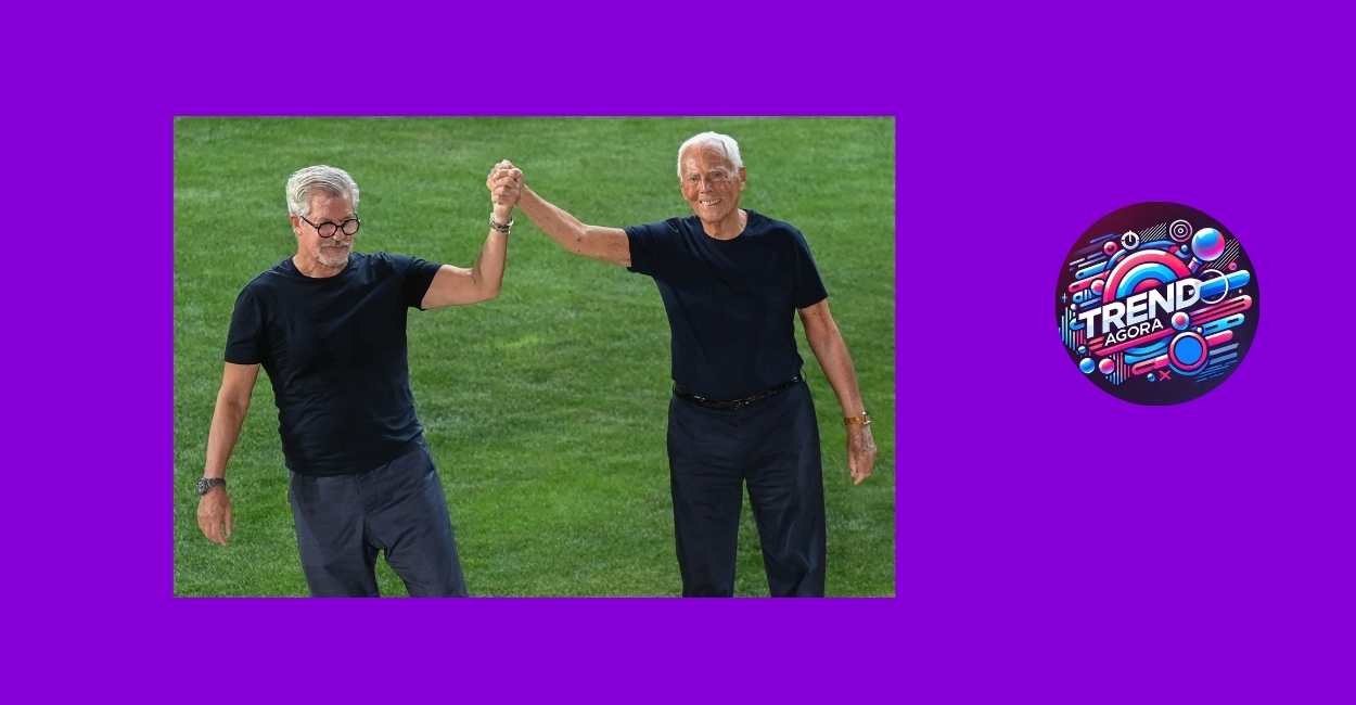 Giorgio Armani e companheiro