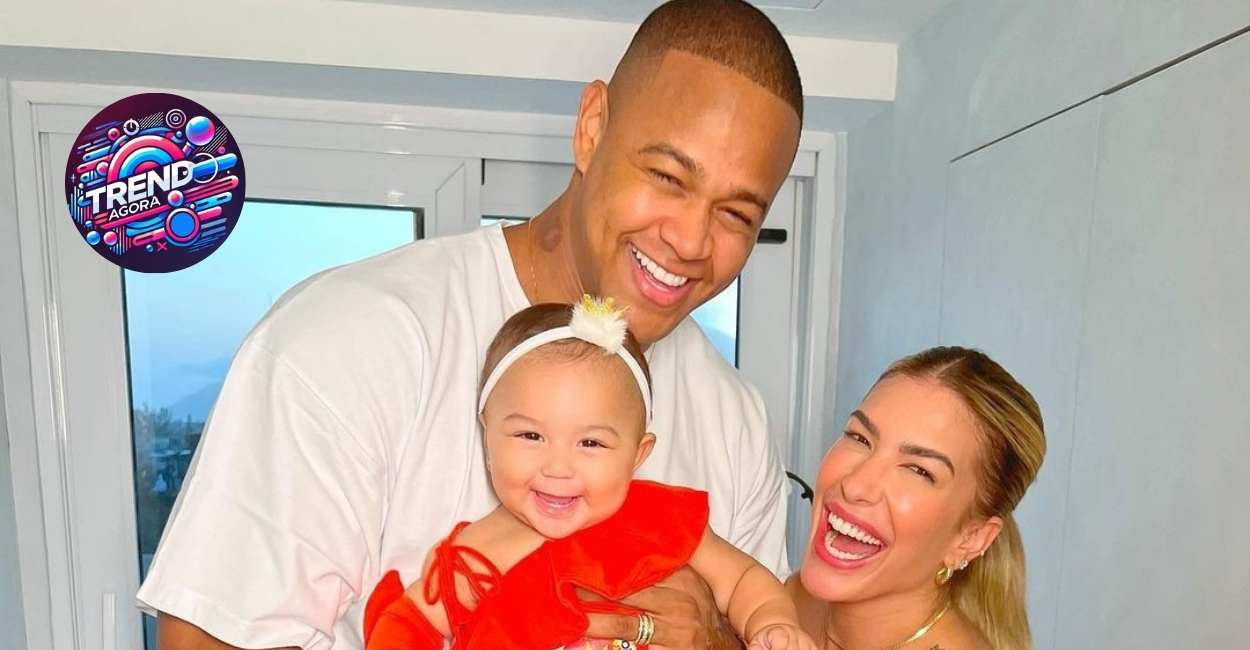 Léo Santana e lori improta e filha