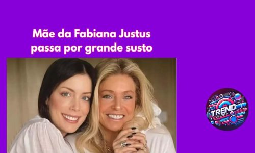 Fabiana Justus e a mãe Sacha
